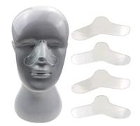 5 pcs cuscinetto nasale per maschera CPAP in gel silicone al sicuro cuscinetti a naso morbido Riduci i segni rossi del naso per la protezione del viso, i cuscinetti del naso per la maschera CPAP