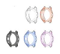 5 PCS Custodia Compatible with Garmin Fenix 6X Case, TPU di Ricambio Custodia Protettiva in Silicone per Custodia Protettiva Antiurto e infrangibile