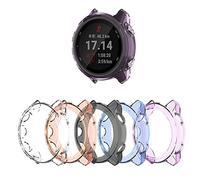 5 PCS Custodia Compatible with Garmin Forerunner 645 Case, TPU di Ricambio Custodia Protettiva in Silicone per Custodia Protettiva Antiurto e infrangibile