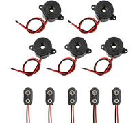5 Pcs DC 3-24V 85Db Allarme Sonoro Elettronico Buzzer Allarme Elettronico Cicali