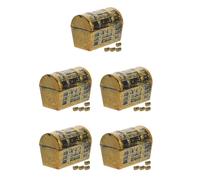 5 Pcs Decorative Boxes Mini House Scrigno Miniatura Piccolo Torace Del