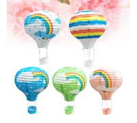 5 Pcs Decorazione Palloncini Mongolfiera Decorazioni Per Feste Arcobaleno