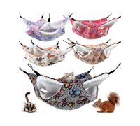5 Pcs Double Layer Ferret Hammock Small Animal Hanging Hammock Bunk Bed Ferret Toys Rat Cage Accessories Soft Plush Rat Hammock for Ferret Rat Sugar G