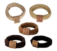 5 Pcs Elastico Scrunchies Semplice Cravatta Per Capelli Orso Anelli Per Capelli Incantevole Semplice Cravatta Dei Capelli Corda Per Capelli Per Le Ragazze