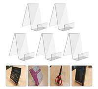5 Pcs Espositore Per Libri Stand Del Libro Trasparente Libreria in Acrilico