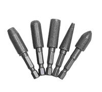 5 Pcs File In Acciaio Rotante Per Trapano In Legno Burrs Metal Macinatura Sagrido Sagring Incisione Lucidatura Lucidatura Estensione Set File Rotanti
