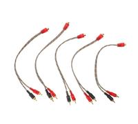 5 Pcs Filo Per Altoparlanti Auto Cavo Splitter Audio Video Divisore