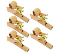 5 Pcs Fischietto Per Uccelli Creatore Di Rumore Degli Flauto Bambù
