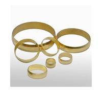 5 PCS Fit 22mm Tube OD BrassFerrule Ring For Compression Union 5 PCS Fitting Water Gas Oil