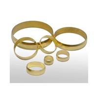 5 PCS Fit 35mm Tube OD BrassFerrule Ring For Compression Union 5 PCS Fitting Water Gas Oil