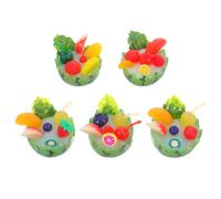 5 Pcs Frutta Artificiale Realistica Frutti Artificiali Frux Fruit