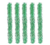 5 PCS Ghirlanda Albero di Natale,2M Ghirlanda Verde Natale Decorazioni, Ghirlanda Orpelli Natalizia,per Albero Natalizie Decorazioni Casa Interno Esterni