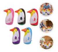 5 Pcs I Giocattoli Dei Pinguini Tumbler Giocattolo Da Spiaggia Gonfiabile