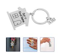 5 Pcs I Nostri Primi Portachiavi Di Casa Ciondolo Borsa Pendente Bag