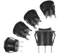 5 PCS Interruttore Unipolare Pulsante Bilanciere Rotondo Controllo