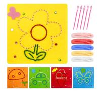 5 PCS Kit da cucito per bambini, primo kit da cucito per ragazze, tessuto in feltro fatto a mano per bambini, piacere del cucito, per bambini dai 3 ai 12 anni, per aiutare a migliorare la loro