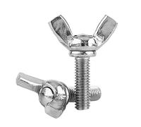 5 PCS M6 DIN316 304 Stainless Steel Wing Bolts, Passivation Treated, Hand Tightening Fasteners for Display, Automotive Industrial Equipment Assembly (M6*12mm)