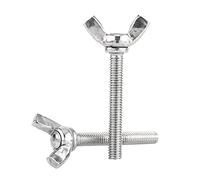 5 PCS M6 DIN316 304 Stainless Steel Wing Bolts, Passivation Treated, Hand Tightening Fasteners for Display, Automotive Industrial Equipment Assembly (M6*40mm)