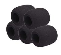 5 Pcs Microfono Parabrezza Kit di Copertura in Schiuma di Riduzione del Rumore con Schiuma Elastica per Microfono Portatile Clear Pop Sound Recording Accessori