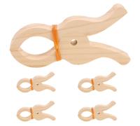 5 Pcs Mollette Bucato Legno Per Clip Coperte Pins Di Abbigliamento