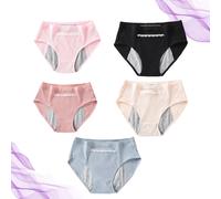 5 PCS Mutande Di Cotone Ciclo Pantaloni Per Il Periodo Mestruale