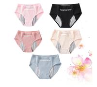 5 PCS Mutande Di Cotone Ciclo Pantaloni Per Il Periodo Mestruale Brief Del