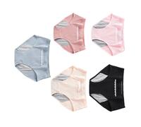 5 PCS Mutande Di Cotone Per Ciclo Il Mestruale Brief Del Periodo