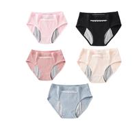 5 PCS Mutande Per Ciclo Il Mestruale Brief Del Periodo Pantaloni