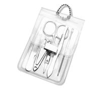 5 Pcs Nail Care Cutter Clear Manicure Bag Manicure Pedicure Set Nail Cutters Per Unghie Punte Nail Care Kit Per Le Donne Viaggio