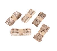 5 Pcs Nastro in Tessuto Decorativo Assortito Ribbon Di Scrapbooking
