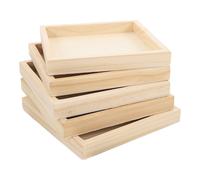 5 Pcs Ordinatore Puzzle Vassoio Portaoggetti 3d Accessori Per Legno