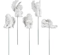 5 Pcs Ornamenti Per Ala D'angelo Mancare Bambino Prato Decorazione Del Giardino