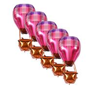 5 Pcs Palloncino Mongolfiera Palloncini Baby Shower Pellicola Di Alluminio