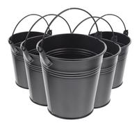 5 Pcs Pentola Piccola Secchio Per Fiori in Ferro Graziosi Vasi Da