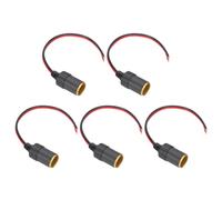 5 Pcs per Auto Presa Accendisigari Femmina Rame, 12V/24V 30A 35cm, Oro