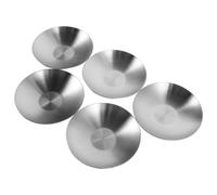 5 Pcs Piattini Piastra Acciaio Inox Piccoli Piatto Di Condimento