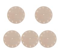 5 Pcs Quadrante in Legno Orologio Da Parete Fai Kit Base Per Artigianale