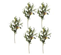 5 Pcs Ramo D'ulivo Artificiale Pianta Decorativa Si Albero Finto