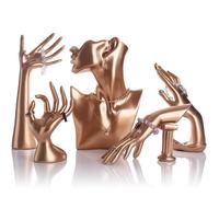 5 PCS Resin Jewelry Mannequin Display Set,Necklace Earrings Ring Display