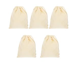 5 Pcs Sacchetti Con Coulisse Borsa Fai Da Te Tasche Borse Riutilizzabili