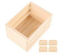 5 Pcs Scatole Legno Portaoggetti Piccola Cassa Di Mini Casse Artigianali