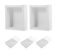 5 Pcs Scatole Per Imballaggio Scatola Torte Regali Mini Di Cupcake