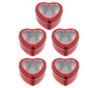 5 PCS Scatoline Latta Scatole Di Per Biscotti Contenitori Caramelle Sfuse