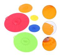 5 Pcs Set Coperchi in Silicone Coperchio Riutilizzabile Tazza Di