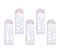 5 PCS/set Geometrica Rigne Matematica Misurazione Del Multifunzionale Draft Office Forniture Per Uffici Scolastici