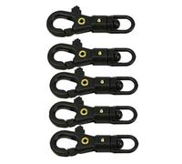 5 PCS Sopravvivenza Moschettone Fibbia Girevole Quickdraw Chain Tool Portachiavi Leggero Riutilizzabile Plastica Ombrello Corda Gancio rapido Attractive Processing