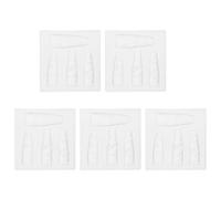 5 PCS Stampi Per Ciondoli Unghie Nail Art Floreale Stampo in Silicone