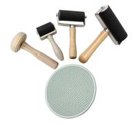 5 Pcs Strumento Semplice in Gomma Per Incisione Rullo Di Artigianato Artistico