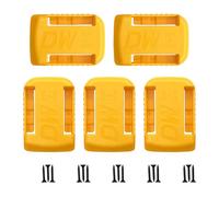 5 PCS Strumento Supporto per batteria Supporto per Dewalt Coperchio batteria Clip da cintura Supporto per batteria Supporto su mensola Clip per batteria Misura per 18V-60V DCB200 DCB203