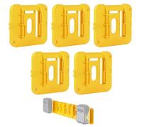 5 PCS Strumento Supporto per batteria Supporto per Dewalt Coperchio batteria Clip da cintura Supporto per batteria Supporto su mensola Clip per batteria Misura per 18V-60V DCB200 DCB203